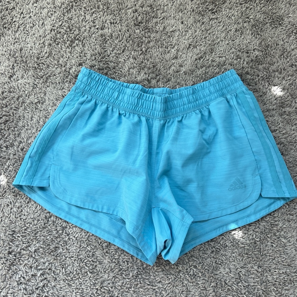 blue adidas shorts